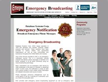 Tablet Screenshot of emergency-broadcasting.com